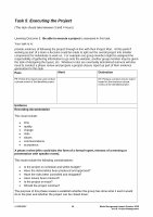 Page 14: Unit 8 Project management Model Assignment - ocr.org.uk · OCR Cambridge Technical model assignments are ... • If we have not specified a format for evidence learners are free to
